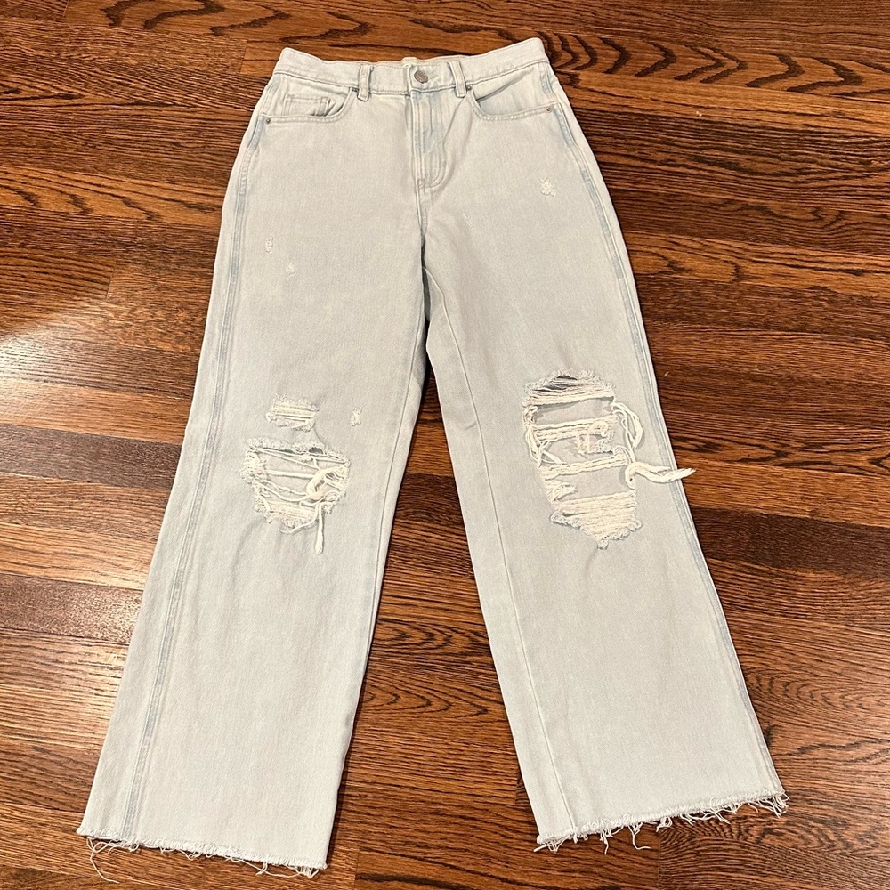 pacsun baggy jeans 25 distressed slouchy